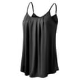thumbnail image 2 of Doublju Women's Front Pleated Cami Tank Top with Plus Size, 2 of 4
