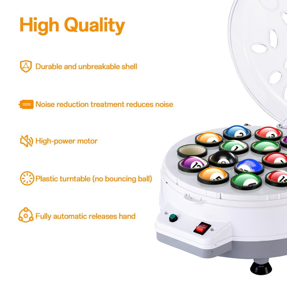 ZHON Pool Ball Washing Machine 110V Electric Cleaning Machine For Billiard Balls Automatic Pool Balls Washer Equipment For Pool Halls Gymnasiums top sale