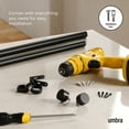 thumbnail image 3 of Umbra Cappa Expandable Single Curtain Rod 36-66", 3 of 9