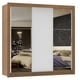 thumbnail image 1 of Ropero Closet Madesa Monaco 3 Puertas Corredizas 2 con Espejo - Marrón/Blanco Madesa 10932E, 1 of 2