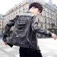 thumbnail image 5 of Chaqueta vaquera para hombre, abrigos vaqueros rotos de otoño para hombre con agujeros, estilo punk, moda Y2k, ropa masculina de estilo coreano, ropa vintage, ropa de abrigo de invierno estilo rock, 5 of 5