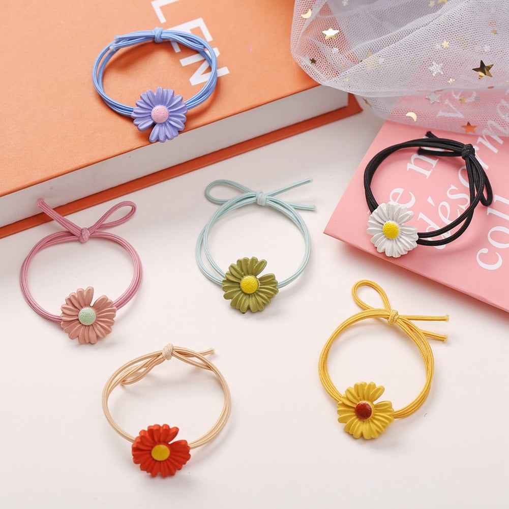 flower hair ties