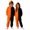O364 Orange, variant on Curuila Toddler Kids Halloween Jumpsuit Flannel Hallowmas Pumpkin Hooded Pajamas For Girsl Boys Party Fashionable Homewear Jumpsuit Size 4-5 Years