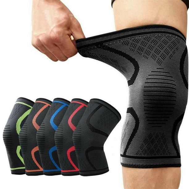 2 Pack Knee Compression Sleeve Knee Brace Support for Men Women Running