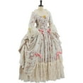thumbnail image 2 of Floral 18th Century Royal French Women Queen Marie Antoinette Dress Georgian Dress Victorian Rococo Ball Gown, 2 of 7