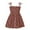 Red, variant on Dresses for Cute Girls Vintage Flower Print Ruched Beach Strap Fashion Sundress Size 2-3 Years