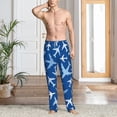 thumbnail image 2 of Logiee Airplanes in the Sky Print Pajama Pants for Men,Men’s Pajama Bottoms,Mens PJ Pants with Pockets & Button Fly-Large, 2 of 6