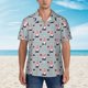 thumbnail image 2 of Balery Christmas Gnome 1 Camisas hawaianas de manga corta para hombre, camisas playeras de corte holgado, camisas de vacaciones con botones,XX-Large, 2 of 7