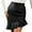 E487 Black, variant on Ladies Skirts Asymmetrical Mini Skirts Summer High Waist Solid Tight Fit Slit Business Elegance Ladies Skirts Size L Coffee