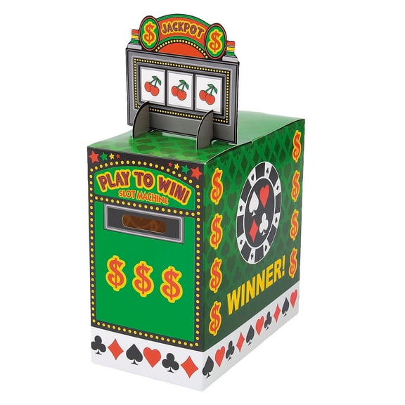 4" x 7" x 11 3/4" Casino Cardstock Ticket Dispenser