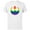 White, variant on Star Wars Rebel Alliance Rainbow - Short Sleeve Cotton T-Shirt for Adults - Customized-Athletic Heather