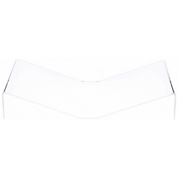 Plymor Clear Acrylic Open Book Display Stand, Flat, 19.625" W x 12" D x 3.5" H