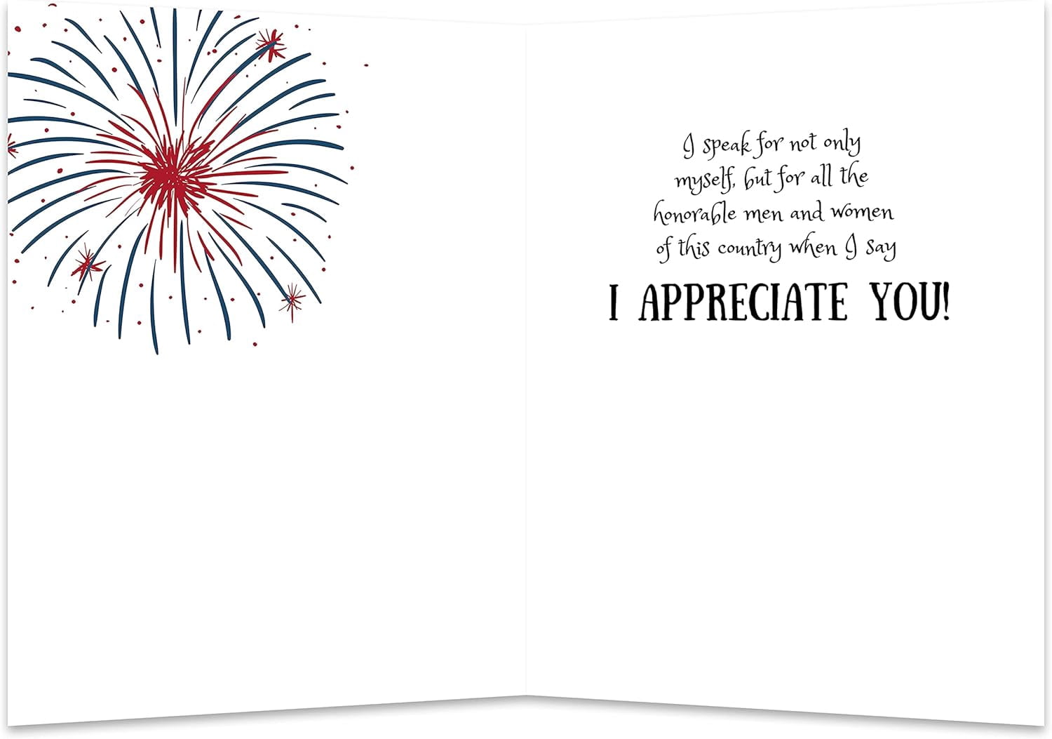 Christian Military Appreciation Card | Thank You For Your Service (Pack of 12)