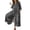 a-Grey32, variant on Womens Washed Solid Color Denim Wide Leg Jumpsuit Button Down Front Multiple Pockets Long Sleeve Loose Oversized Fit Casual Streetwear For Daily Wear Sky Blue XXL