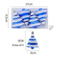 thumbnail image 2 of 8pcs Christmas Tree Shape Ball Shatterproof Painted Pendants Winter Holiday Christmas Tree Fireplace Decorative Balls Xmas Gift, 2 of 8