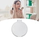 thumbnail image 5 of Espejo circular plegable de una sola cara, de plástico, portátil, compacto, de bolsillo, para cosméticos, color blanco, 5 of 12