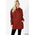 thumbnail image 1 of JED FASHION Women's Comfy Fit Hooded Pull-Over Tunic Sweater with Pockets, 1 of 1