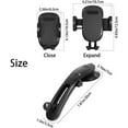 thumbnail image 2 of Suction Type Downward Bending Phone Mount, Universal Car Windshield and Dashboard Suction Cup Holder with 360° Rotation and One-Button Release Clamp, Car Accessories, 2 of 7