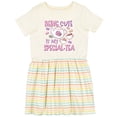 thumbnail image 3 of Inktastic Being Cute is My Special-tea Teapot and Teacup Girls Toddler Dress, 3 of 5