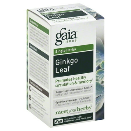 Gaia Herbs Gaia Single Herbs Ginkgo Leaf, 60 ea