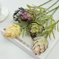 thumbnail image 3 of Yesbay Artificial Artichokes Realistic Fake Protea Cynaroides Home Wedding Party Table Centerpiece Floral Arrangement Faux Flower Decoration, 3 of 8