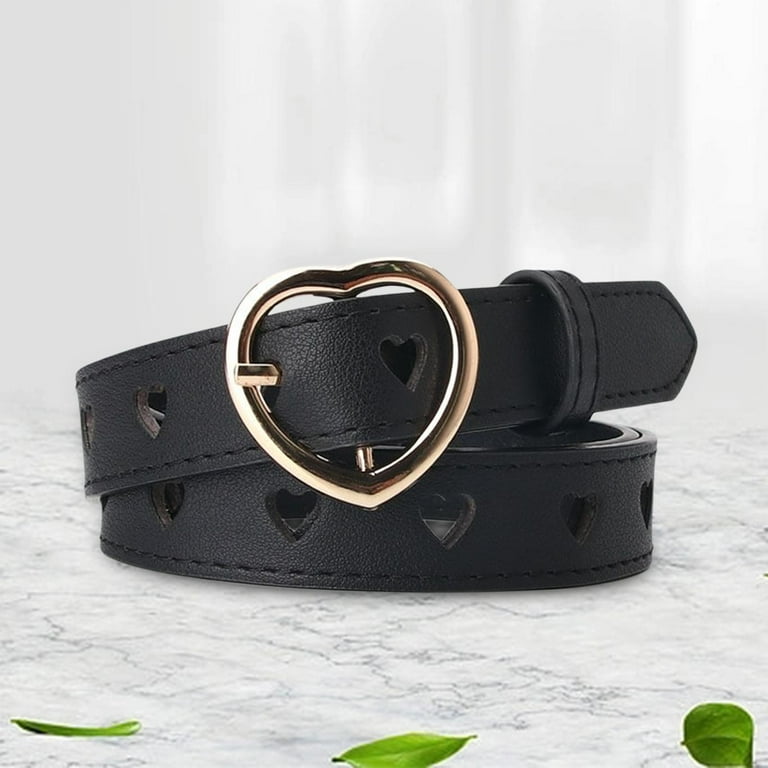 Women PU Leather Belt with Buckle Waist Strap Adjustable Waistband