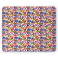 thumbnail image 1 of Spring Mouse Pad, Childish Flourishing Blossoms Pattern Lilly Daisy Magnolia Summer Flourishes, Rectangle Non-Slip Rubber Mousepad, Multicolor, by Ambesonne, 1 of 2