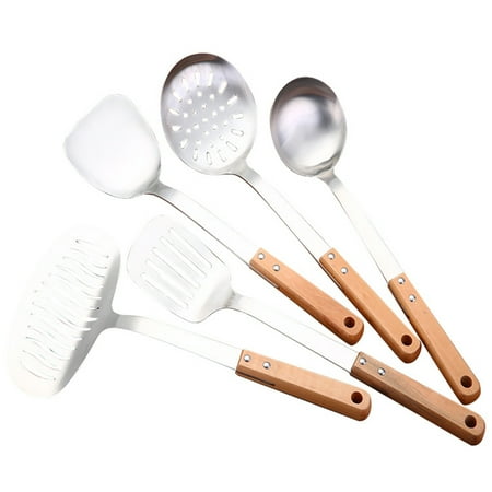 

1 Set of 5Pcs Kitchenware Wooden Handle Cooking Utensils Kitchen Cookware