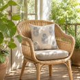 thumbnail image 5 of OCCOA Vintage Floral Print Throw Pillow Cover, Soft Linen Cushion Case for Sofa Couch Bed, 4 Colors Neutral Farmhouse Home Decor, Blue, 5 of 7