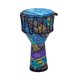 thumbnail image 3 of Tambor de mano africano djembé, instrumento musical de percusión portátil y educativo. Hoja azul, 3 of 9