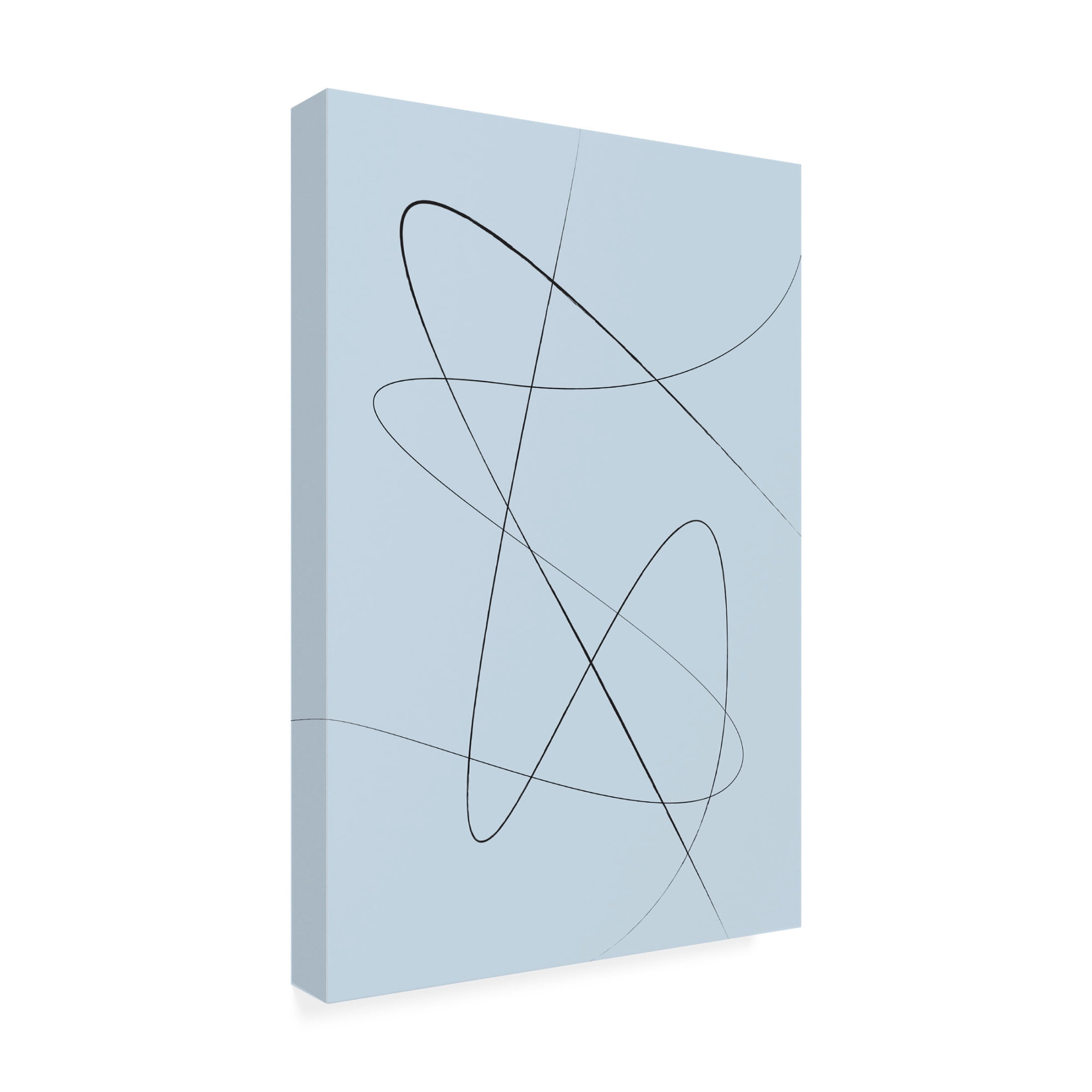 Trademark Fine Art Oju Design Blue Abstract No2 Canvas Wall Art