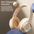 thumbnail image 4 of Wireless Over Ear Headphones, Bluetooth 5.3 with Microphone, Foldable Design and Long Battery Life, for Work, Study, and Commuting, 4 of 9