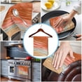 thumbnail image 3 of Burnt Orange Ombre Coastal Kitchen Towels Set of 2, Water Absorbent Dish Towel, Summer Nautical Beach Ocean Seaside Decorative Hand Towels - Quick Drying Cloth for Cooking Baking, 18x28 Inch, 3 of 8