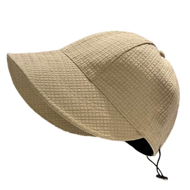 Sombrero ajustable de circunferencia de 56-60 cm, sombrero de pescador para mujer, sombrilla, gorra con circunferencia de cabeza grande