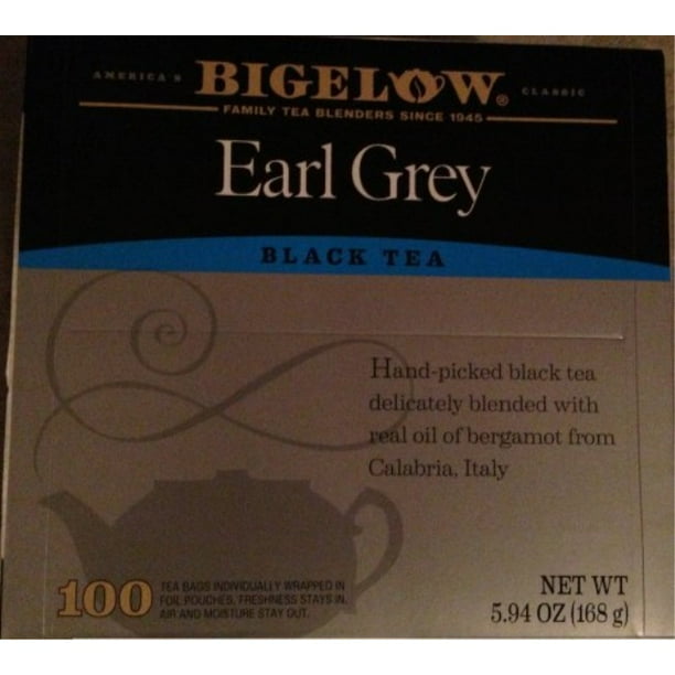 bigelow earl grey black tea 100 tea bags (full size)