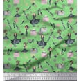 thumbnail image 1 of Soimoi Green Rayon Fabric Women & Accessories Fashion Fabric Prints By Yard 56 Inch Wide, 1 of 3