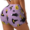 thumbnail image 2 of Fotbe Cute Halloween Seamless Shorts, Womens Workout Shorts High Waist Stretch Booty Short for Gym/Yoga/Running/Biking-Medium, 2 of 9