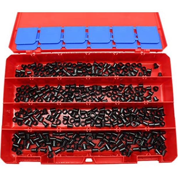 Quickclip Pro Kydex Eyelets Assortment Kit 1 4 Inch Gs 8 8 8 9 8 10 8 12 By Quickclip Pro Usa Mil Spec Brass Black Oxide 1 4 Diy Grommets For Gun Holsters Knife Sheaths 400pcs