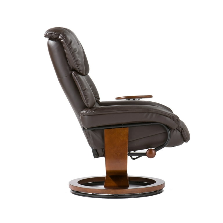 Southern enterprises leather sale recliner and ottoman