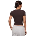 thumbnail image 3 of CRZ YOGA Softembrace Tops for Women Soft Casual Tight Basic Short Sleeve T-Shirt, 3 of 6