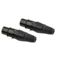 thumbnail image 2 of 10Pair XLR DMX 3 Pin Male&Female MIC Snake Plug Audio Microphone Cable Connector, 2 of 12