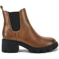 thumbnail image 4 of Large Size Thick-soled Thick-heeled Sleeve Round Toe Short Boots Women's Boots, 4 of 9