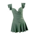 thumbnail image 1 of Traje de baño para mujer, moderno, ligero, con escote en V profundo, de una pieza, para playa, vacaciones, viajes, piscina, fiesta en la playa, spa. L, 1 of 8