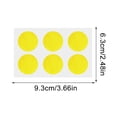 thumbnail image 4 of 78 Parches Repelentes Mosquitos Pegatinas Naturales para Viajes Al Aire Libre () Amarillo, 4 of 4
