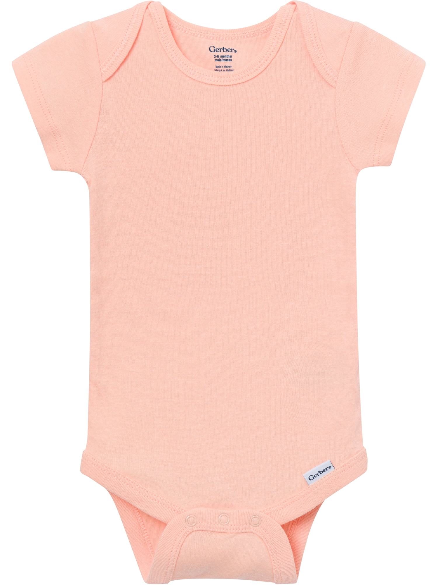 Gerber Baby Neutral Short Sleeve Onesies, 8-Pack, Sizes 0/3 Newborn - 12 Months