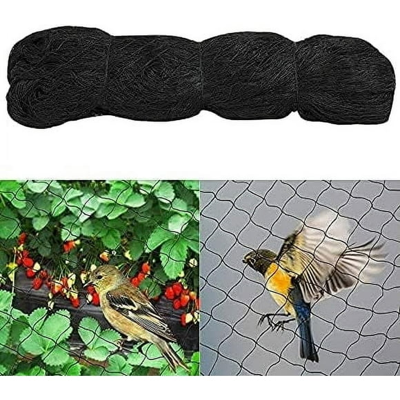 Anti Bird Netting, 4m x 10m Bird Netting, Bird Protection Netting, Fruit Tree Netting, Black Bird Netting Protect Fruit Trees and Vegetables from Damage