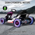 thumbnail image 4 of 24V Go Kart for Kids 6-12 Year Old,Child Electric Drift Go-Kart with Music Mode,Electric Drifting Go Cart with Powerful Motor for 6+ Years Kid,2 Speed Available,Max Load 110lbs, 4 of 6