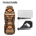 thumbnail image 5 of Yuyamidu Aztec Western Geometric Car Seat Covers Front Seats Only, Non-Slip Bucket Seat Cover Waterproof Universal Fit for Car Truck Van and SUV Comfortable, Brown, 5 of 7