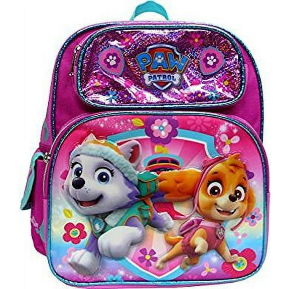 Small Backpack - Paw Patrol - Pink Everest/Skype Shiny 12" New 134938