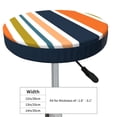 thumbnail image 4 of Disketp Colorful Pastel Stripes Funda Redonda para Taburete, Funda de Cojín para Silla de Bar Suave y Elástica-12 inch, 4 of 7